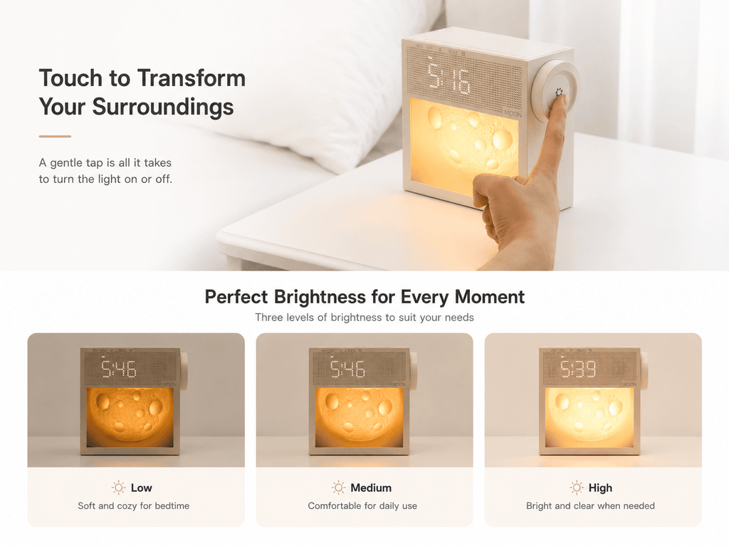 SleepGlow Moon Clock